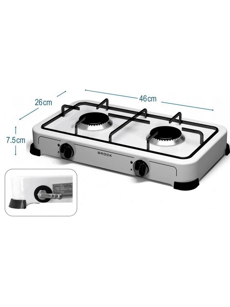 Mini viryklė Brock GS 002 W, balta 2