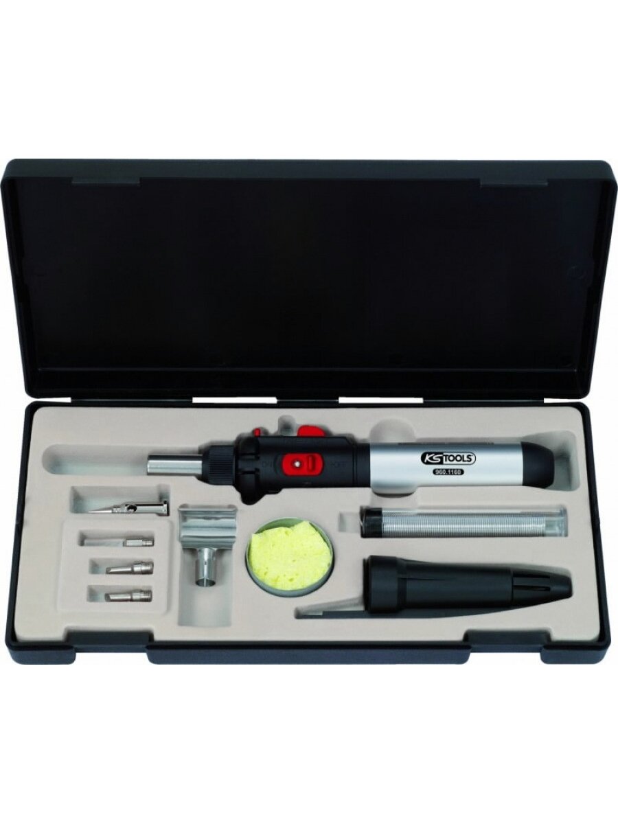 Mikro dujinio degiklio rinkinys 10-vnt., KS Tools 1 Mikro dujinio degiklio rinkinys 10-vnt., KS Tools 1