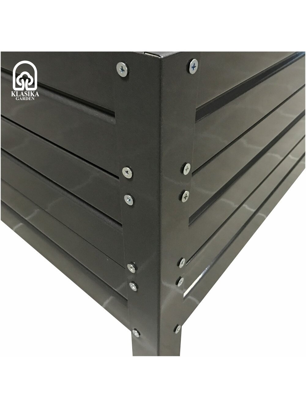 Modulinė pakelta lysvė KLASIKA GARDEN L-forma - RAL 7016 4 Modulinė pakelta lysvė KLASIKA GARDEN L-forma - RAL 7016 4