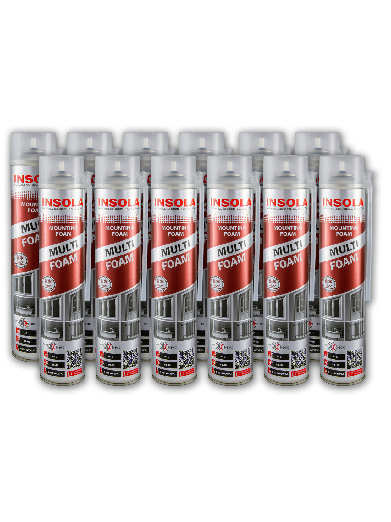 Montavimo putos Insola Multi Foam, 750 ml. 12 vnt. Montavimo putos Insola Multi Foam, 750 ml. 12 vnt.