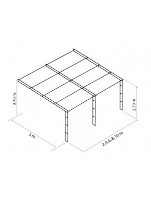 Monza-P10 3x6x2,7 m 1