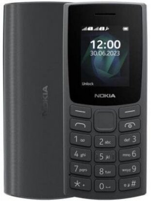 Mobilusis telefonas Nokia 105 (2023), juodas, 4MB/4MB