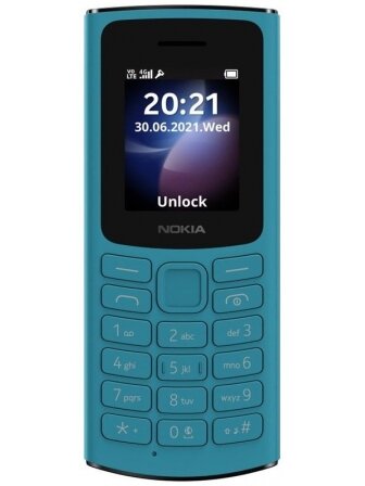 Mobilusis telefonas Nokia 105 (2023), šviesiai mėlynas, 4MB 1 Mobilusis telefonas Nokia 105 (2023), šviesiai mėlynas, 4MB 1