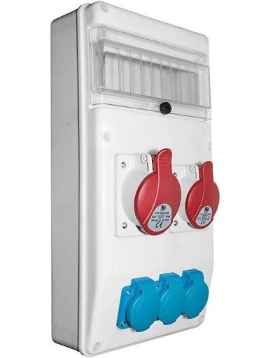Modulinis skydas R-BOX B.SLIM-10S-7BR-S, 10 mod. 16/32A IP44