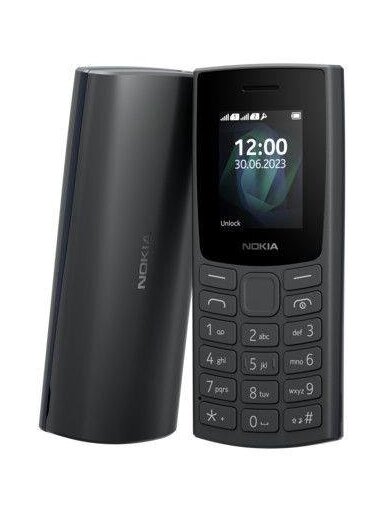 Mobilusis telefonas Nokia 105 (2023), juodas, 4MB/4MB