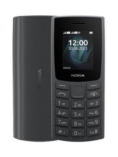 Mobilusis telefonas Nokia 105 (2023), juodas, 4MB/4MB