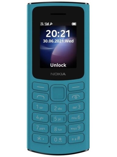 Mobilusis telefonas Nokia 105 (2023), šviesiai mėlynas, 4MB
