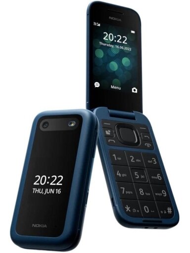 Mobilusis telefonas, Nokia 2660 Flip mėlynas, 48GB/128MB