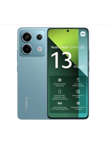 Mobilusis telefonas Redmi Note 13 Pro 5G, mėlynas, 8GB/256GB