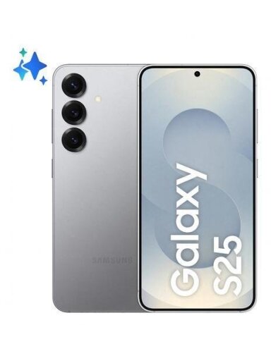 Mobilusis telefonas Samsung Galaxy S25, 256 GB, sidabro