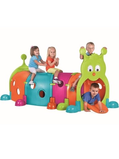 Modulinė Žaidimų Tunelis Feber Su Caterpillar Žaidimų Aikštele
