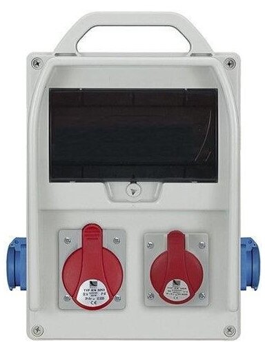 Modulinis skydas R-BOX B.18.300-7-S, 9 mod., 16/32A IP44