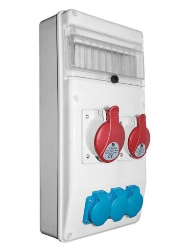 Modulinis skydas R-BOX B.SLIM-10S-7BR-S, 10 mod. 16/32A IP44