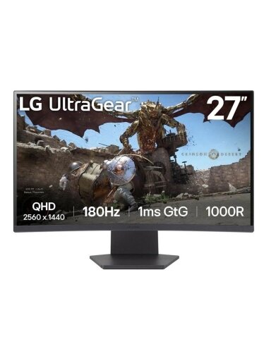Monitorius LG 27GS60QC-B.AEUQ, 27", 1 ms