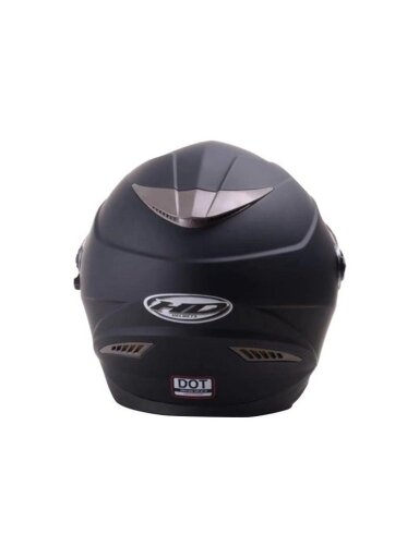 Motociklininko šalmas HD-09B, dydis M, juodas