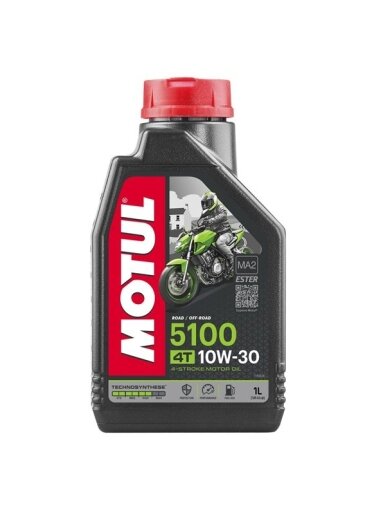 Motociklų variklių tepalas MOTUL 5100 4T, 10W-30, 1 l