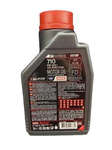 Motociklų variklių tepalas MOTUL 710 2T, 1 l