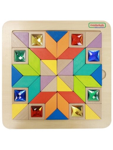 Mozaikos dėlionė MASTERKIDZ Spalvų ir Formų mokymasis Tangram Montessori