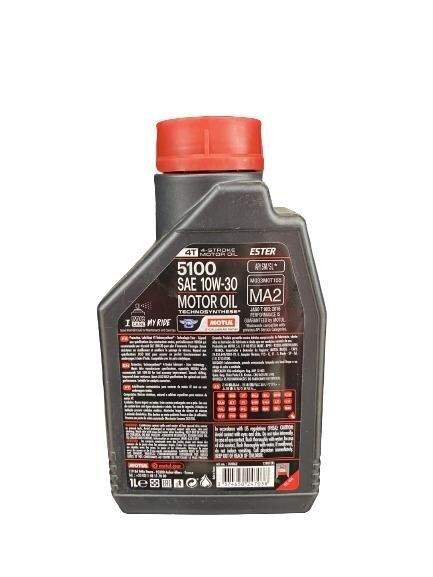 Motociklų variklių tepalas MOTUL 5100 4T, 10W-30, 1 l 1 Motociklų variklių tepalas MOTUL 5100 4T, 10W-30, 1 l 1