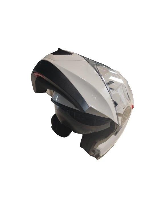 Motociklininko šalmas YM-925, M (57-58 cm), balta 1
