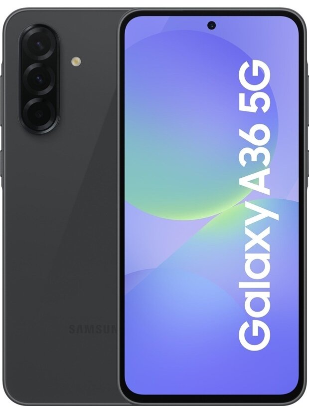 Mobilusis telefonas Samsung Galaxy A36 5G, 128 GB, juoda Mobilusis telefonas Samsung Galaxy A36 5G, 128 GB, juoda
