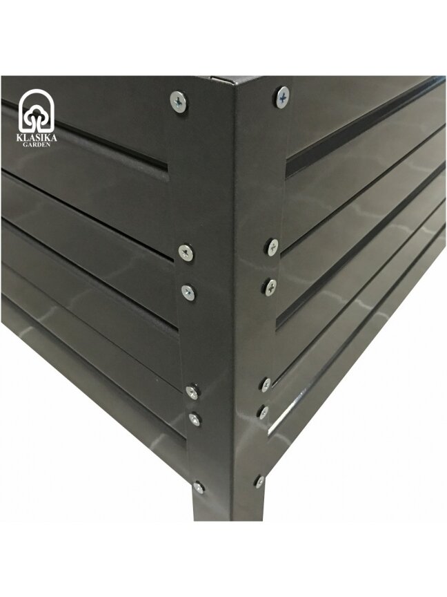 Modulinė pakelta lysvė KLASIKA GARDEN L-forma - RAL 7016 4