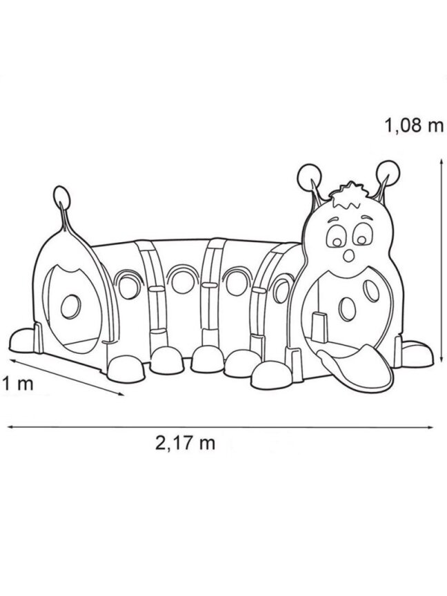 Modulinė Žaidimų Tunelis Feber Su Caterpillar Žaidimų Aikštele 2 Modulinė Žaidimų Tunelis Feber Su Caterpillar Žaidimų Aikštele 2
