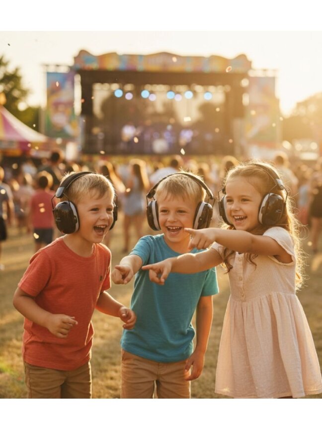Momini kids noise-reducing earmuffs Milo Black Momini kids noise-reducing earmuffs Milo Black