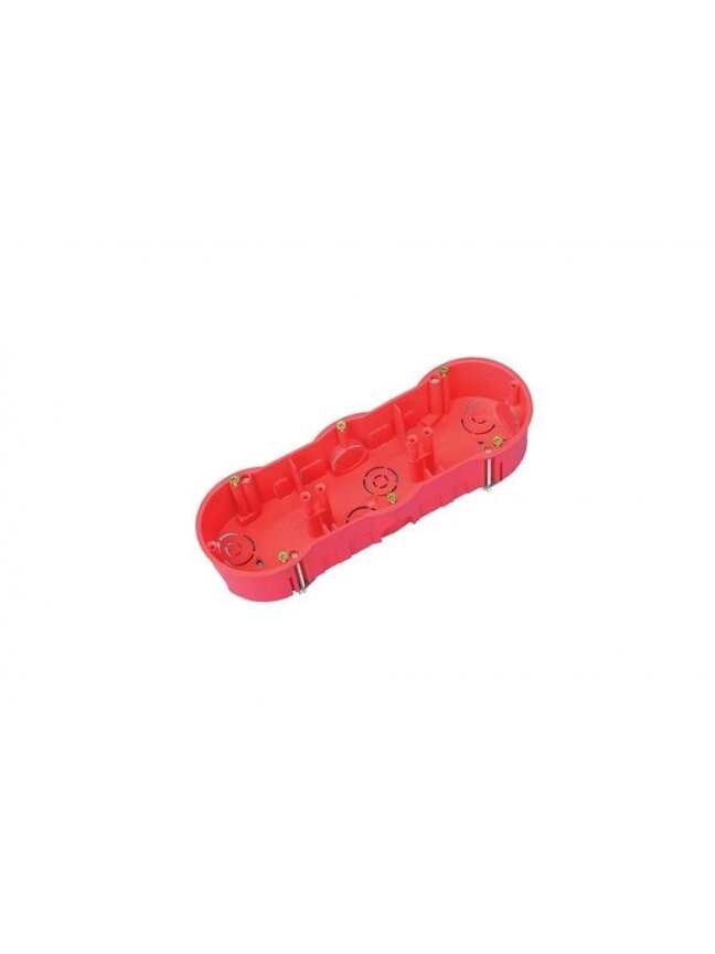 Montavimo dėžutė trivietė Pawbol A.0041A, 68x46 mm Montavimo dėžutė trivietė Pawbol A.0041A, 68x46 mm