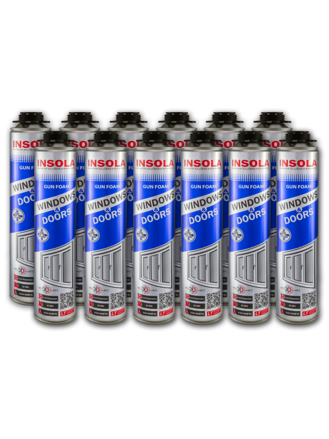Montavimo putos INSOLA Windows & Doors, 750 ml. 12 vnt. Montavimo putos INSOLA Windows & Doors, 750 ml. 12 vnt.