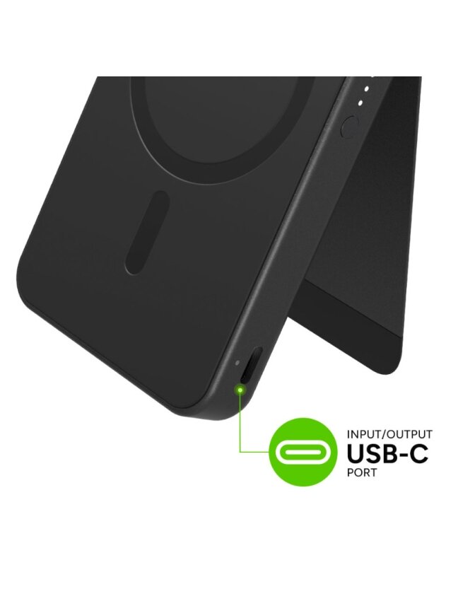 mophie Essentials Magnetic wireless portable battery 10000mAh Black 6