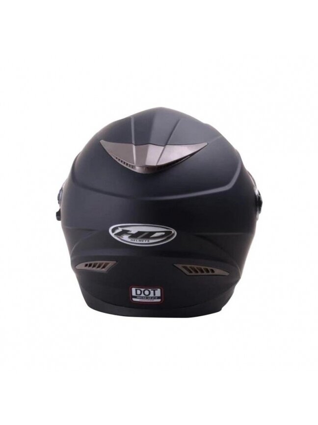 Motociklininko šalmas HD-09B, dydis L, juodas 1
