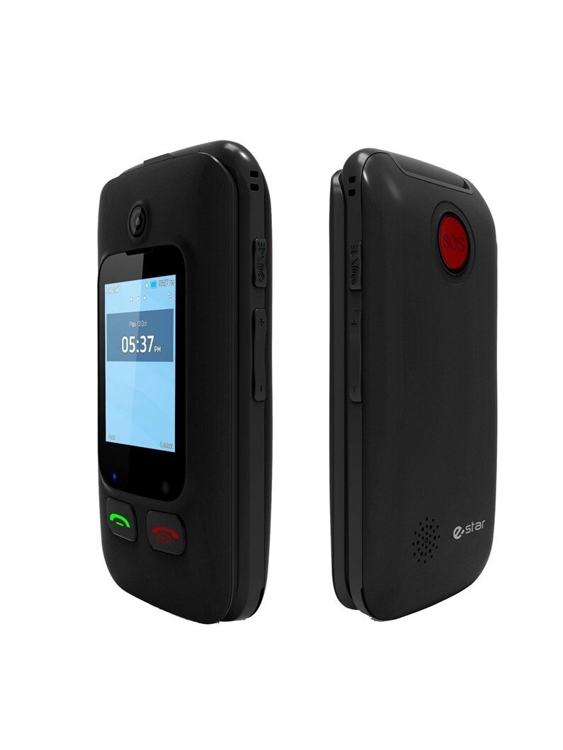 Mobilusis telefonas Digni Flip, juodas 1 Mobilusis telefonas Digni Flip, juodas 1