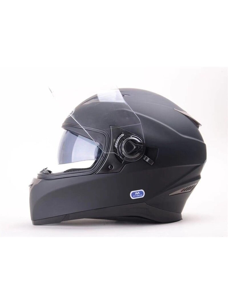 Motociklininko šalmas HD-09B, dydis M, juodas Motociklininko šalmas HD-09B, dydis M, juodas