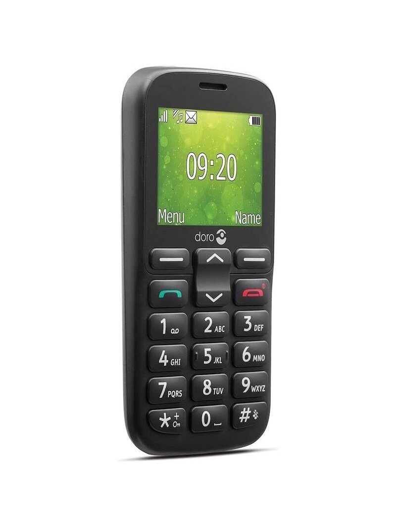 Mobilusis telefonas Doro 1380, juodas, 8MB/4MB 2