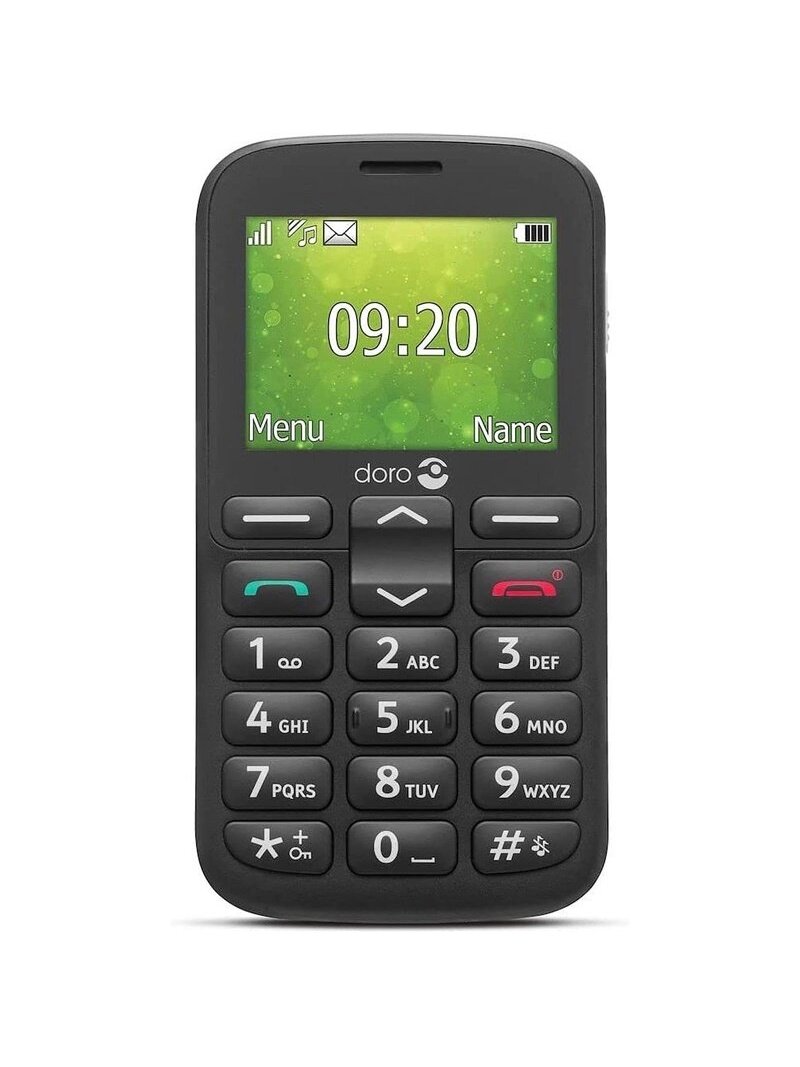 Mobilusis telefonas Doro 1380, juodas, 8MB/4MB