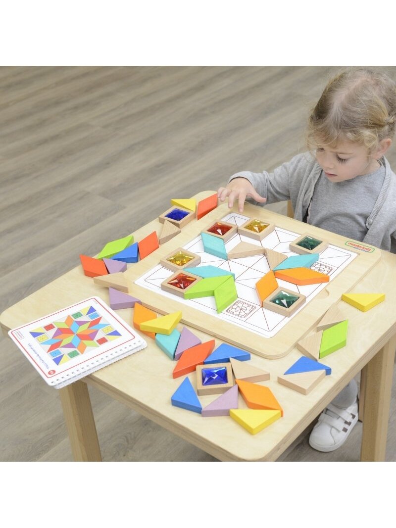 Mozaikos dėlionė MASTERKIDZ Spalvų ir Formų mokymasis Tangram Montessori 4