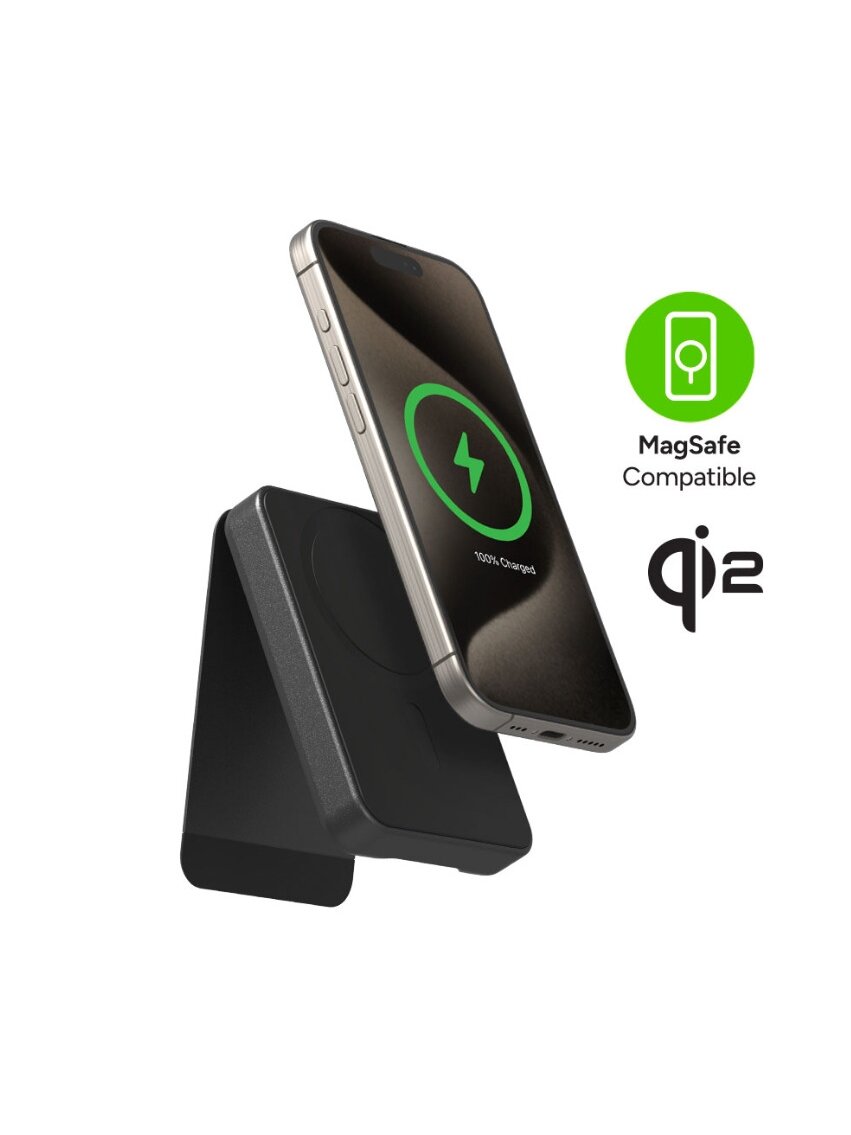 mophie Essentials Magnetic wireless portable battery 10000mAh Black 7