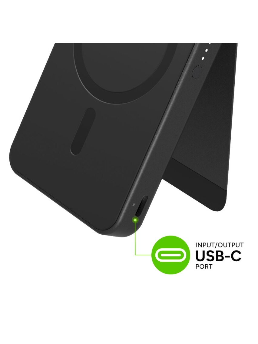 mophie Essentials Magnetic wireless portable battery 10000mAh Black 6