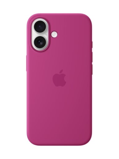 MYY53ZM/A iPhone 16 Silicone Case with MagSafe, Fuchsia
