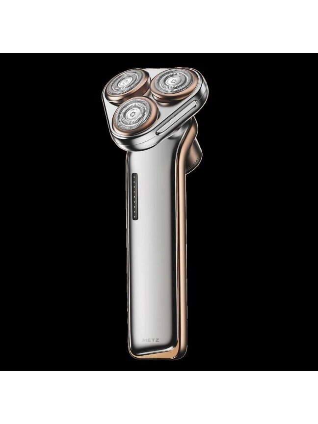 Metz MZDF032 barzdaskutė, 7700 RPM, IPX7, titano aukso spalva, USB-C 2 Metz MZDF032 barzdaskutė, 7700 RPM, IPX7, titano aukso spalva, USB-C 2