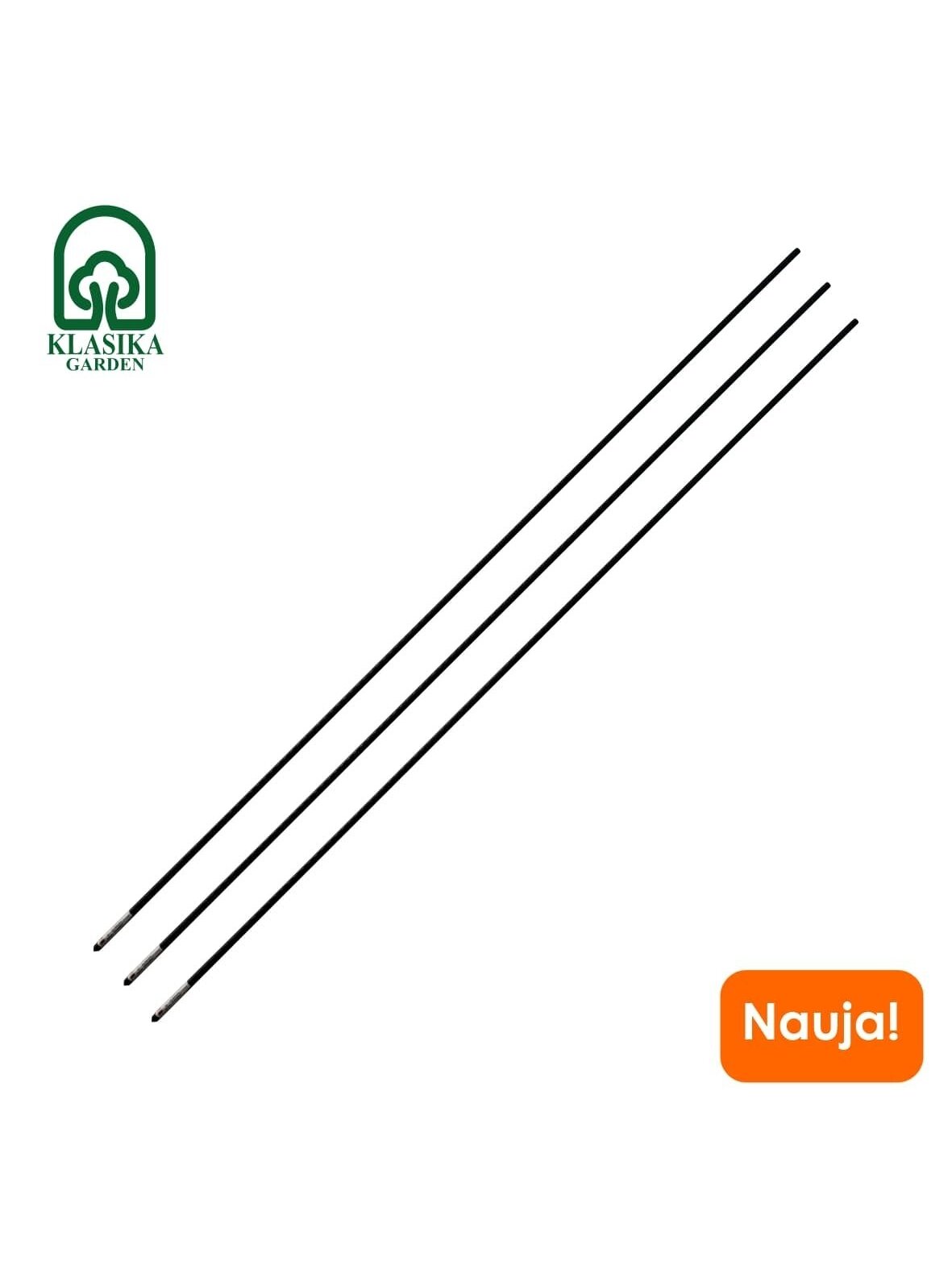 Kuoliukai augalams, tiesūs, žali, metaliniai, 180 cm 3 Kuoliukai augalams, tiesūs, žali, metaliniai, 180 cm 3