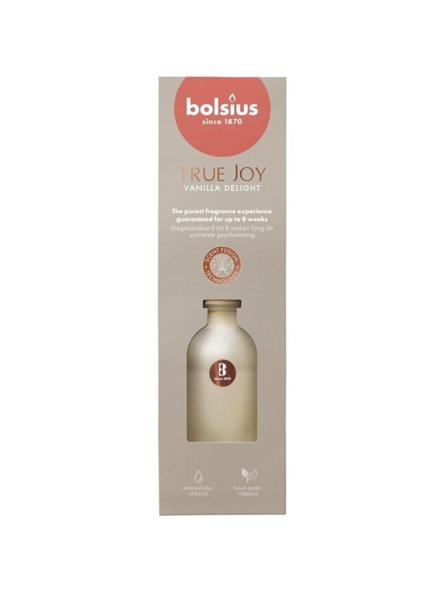 Namų kvapas Bolsius TRUE JOY Vanilla Delight, 80 ml Namų kvapas Bolsius TRUE JOY Vanilla Delight, 80 ml