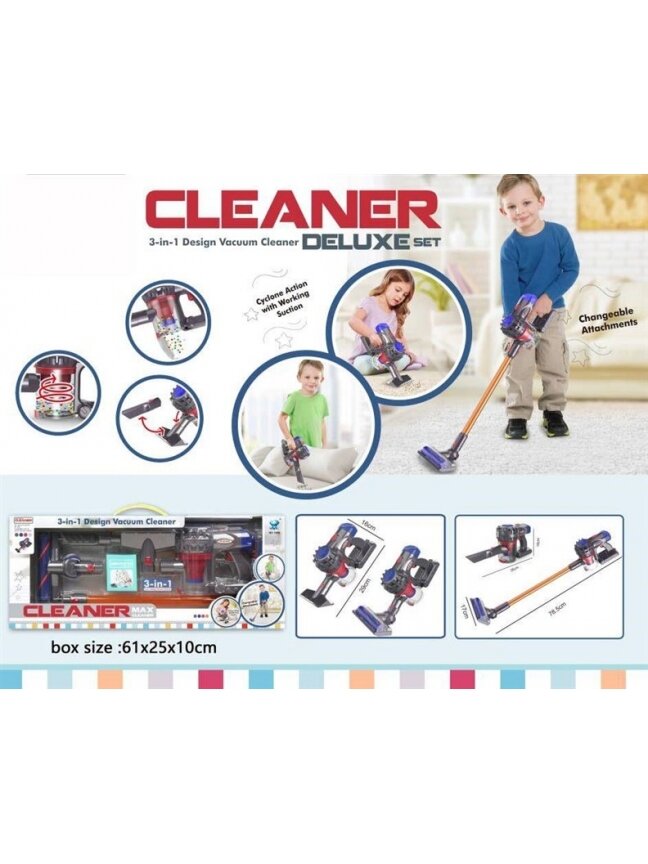 Namų ruošos žaislas CLEANER Vaccum Cleaner 607848B Namų ruošos žaislas CLEANER Vaccum Cleaner 607848B