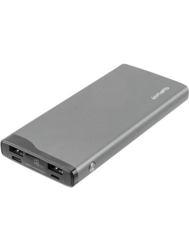 Nešiojamas įkroviklis 4smarts VoltHub Pro, 10000 mAh, pilka