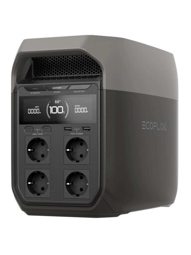 Nešiojamas įkroviklis EcoFlow 1800 - 3600W, juoda