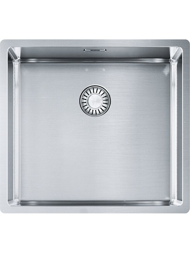 Nerūdijančio plieno plautuvė Franke Box, BXX 210/110-45, rankinis ventilis Nerūdijančio plieno plautuvė Franke Box, BXX 210/110-45, rankinis ventilis
