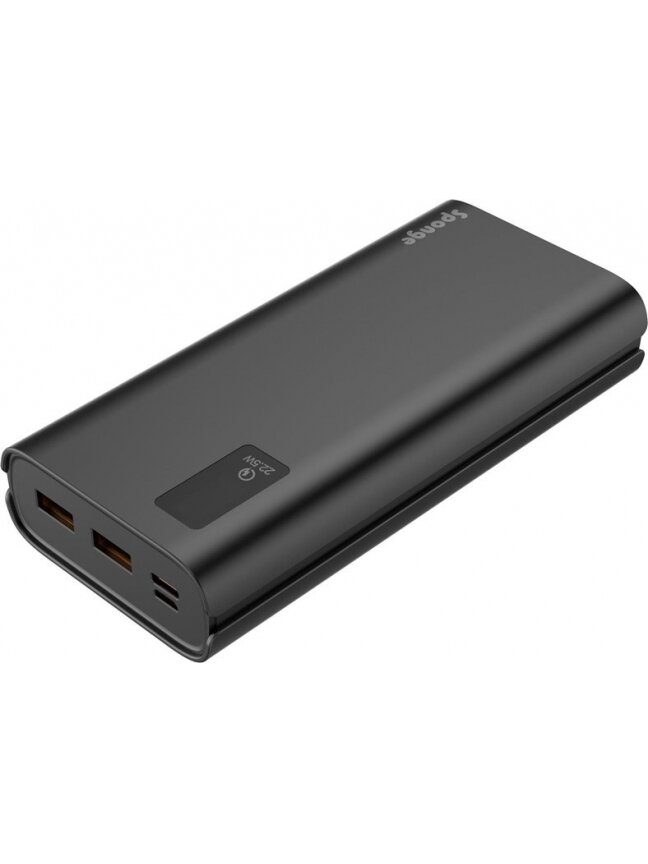 Nešiojamas įkroviklis Sponge Energy 20000 mAh, 22.5 W, pilka Nešiojamas įkroviklis Sponge Energy 20000 mAh, 22.5 W, pilka