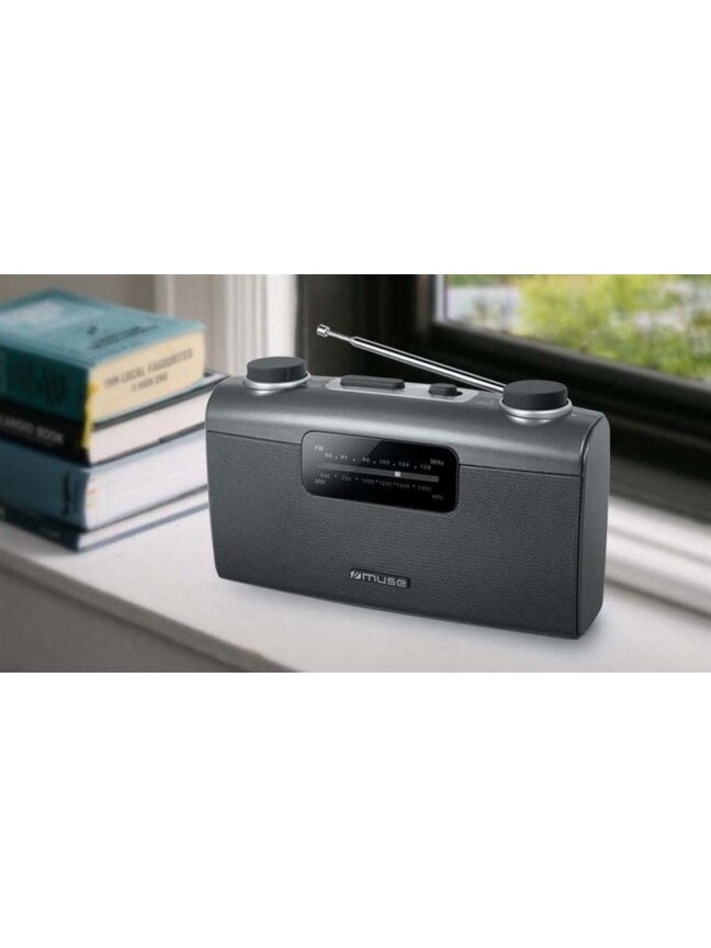 Nešiojamas radijo imtuvas Muse M-058 R, juoda 1 Nešiojamas radijo imtuvas Muse M-058 R, juoda 1