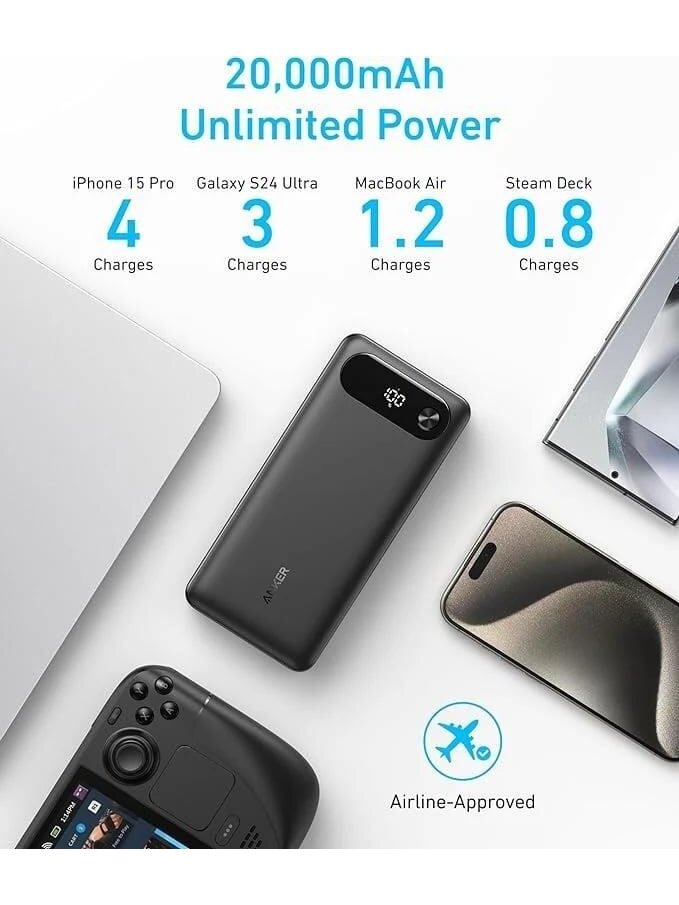 Nešiojamas įkroviklis Anker A1383H11, 20000 mAh, 65 W, juoda 1 Nešiojamas įkroviklis Anker A1383H11, 20000 mAh, 65 W, juoda 1